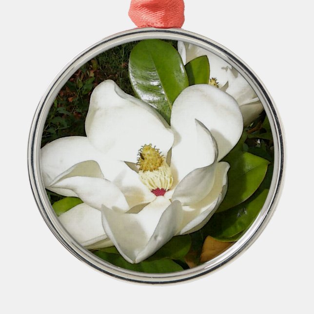 Magnolia Blossom Metal Tree Decoration (Front)
