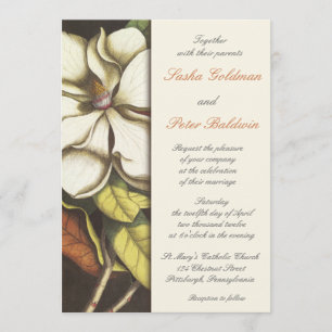 Magnolia Blossom Wedding Invitation