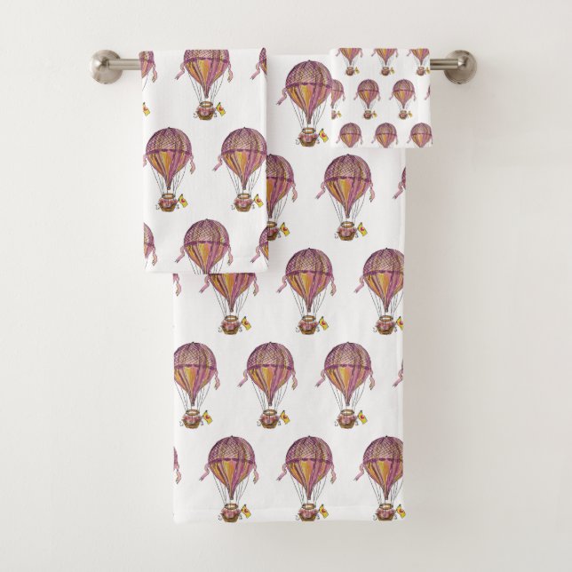 Magnolia Blossoms Bath Towel Set (Insitu)