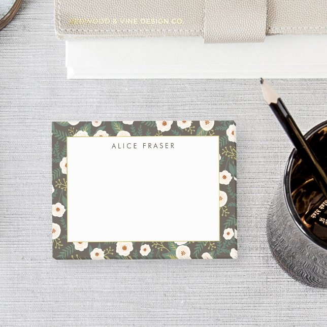 Magnolia Blossoms Personalised Post-it Notes (Creator Uploaded)