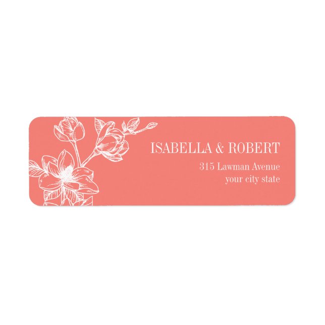 Magnolia Branch | Coral | Wedding Return (Front)