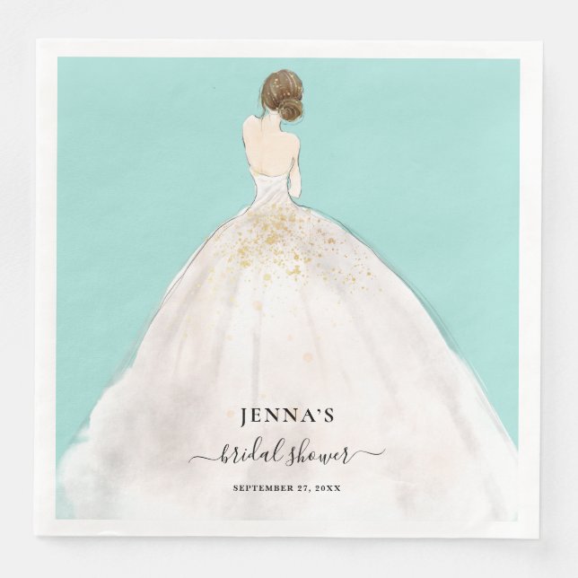 Magnolia Bride Bridal Shower Napkins (Front)