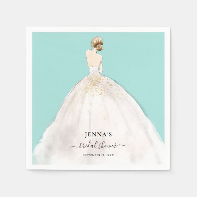 Magnolia Bride Bridal Shower Napkins (Front)