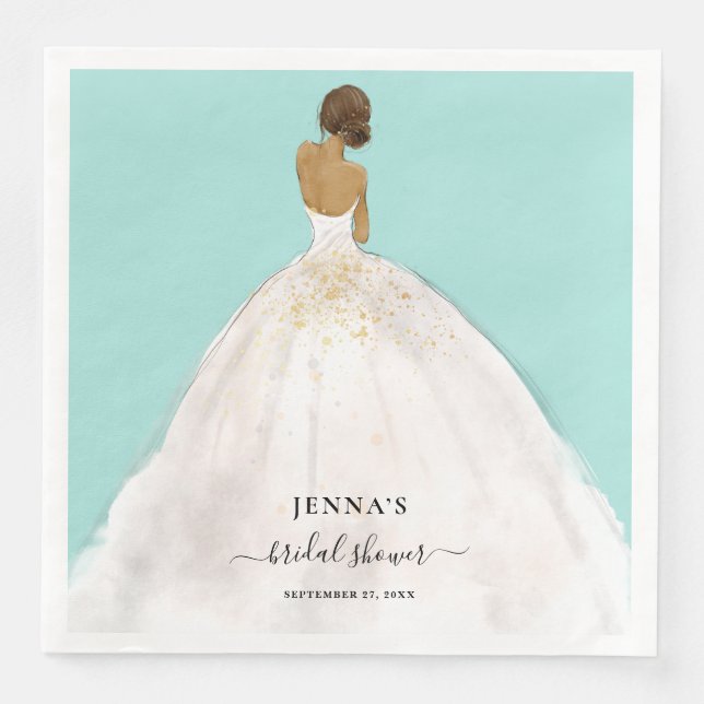 Magnolia Bride Bridal Shower Napkins (Front)