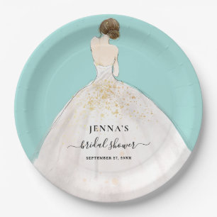 Magnolia Bride Bridal Shower Paper Plate