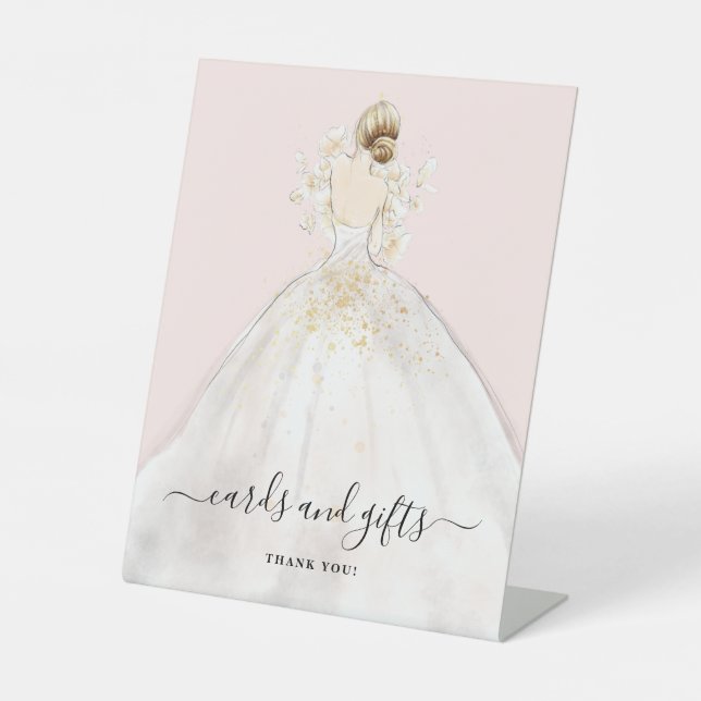 Magnolia Bride Cards and Gifts Bridal Shower Pedes Pedestal Sign (Front)