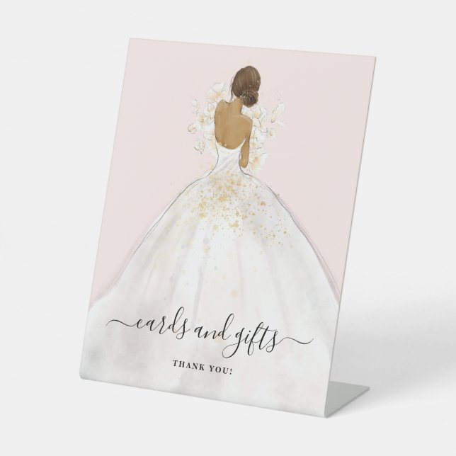 Magnolia Bride Cards and Gifts Bridal Shower Pedes Pedestal Sign (Front)