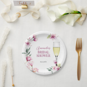 Magnolia Brunch and Bubbly Paper Plate