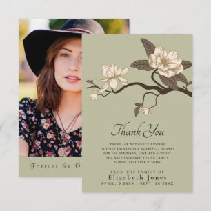 Magnolia Celebration of Life Thank You Card