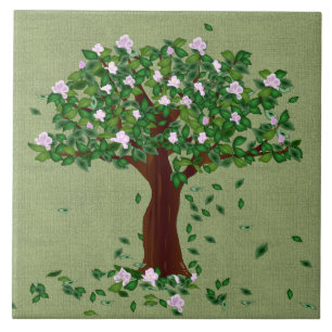 Magnolia Ceramic Photo Tile