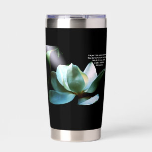 Magnolia Closeup Spotlight Matthew 5:16 Insulated Tumbler