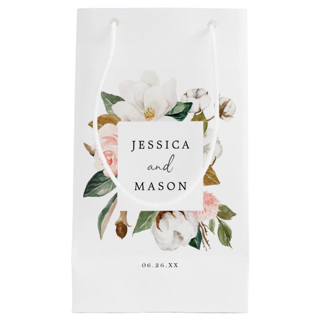 Magnolia Cotton Hotel Wedding Gift Bag (Front)