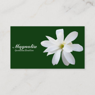 Magnolia - Dark Green 003300 Business Card