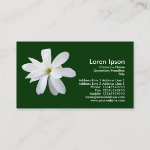 Magnolia - Dark Green Business Card
