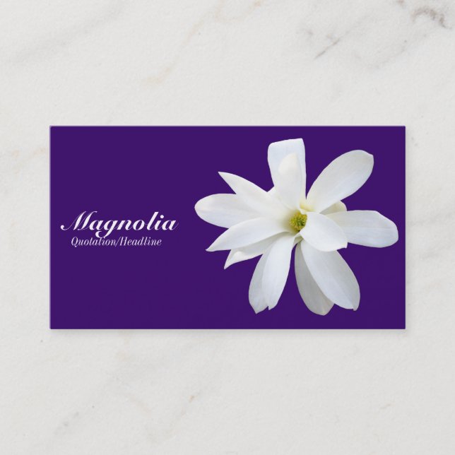 Magnolia - Deep Purple 330066 Business Card (Front)