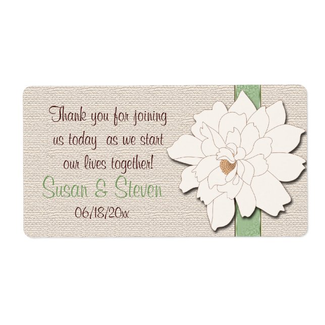 Magnolia Dreams Favour Sticker (Front)