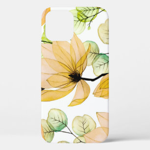 Magnolia Eucalyptus: Watercolor Seamless Print iPhone 12 Case