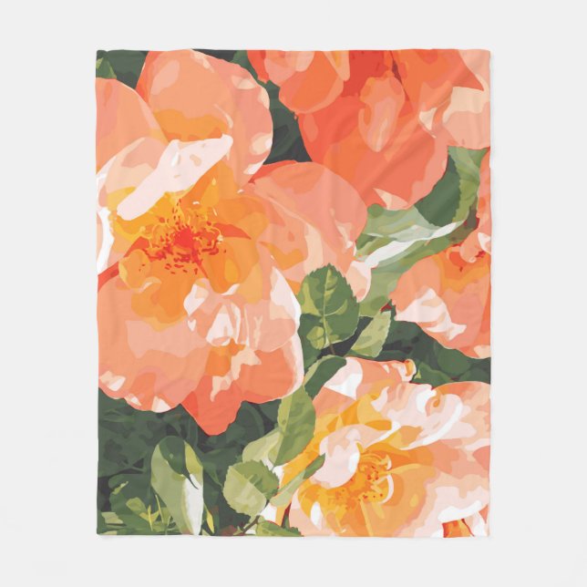 Magnolia Fleece Blanket (Front)