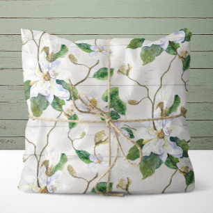 Magnolia Floral Farmhouse Wood Greenery Decoupage Tissue Paper