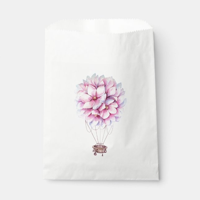 Magnolia Floral Favour Bags (Front)