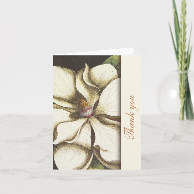 Magnolia Floral Thank You Notes (Front)