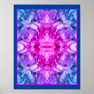 Magnolia Flower Blossoms Tinted Abstract  Poster