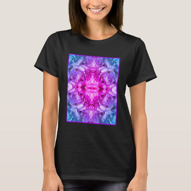 Magnolia Flower Blossoms Tinted Abstract  T-Shirt (Front)