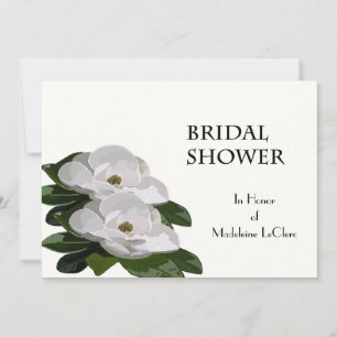 Magnolia Flower Bridal Shower Invitation