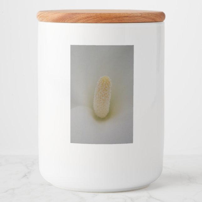 Magnolia Flower Food Container Label (Front)