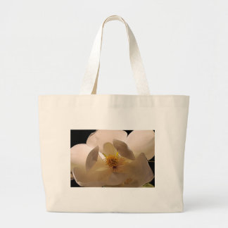 Magnolia flower large tote bag