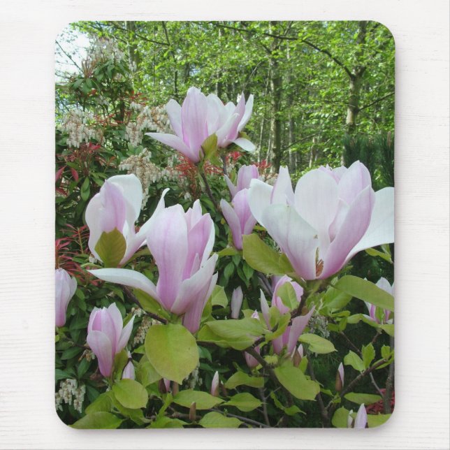 magnolia flower mouse mat (Front)