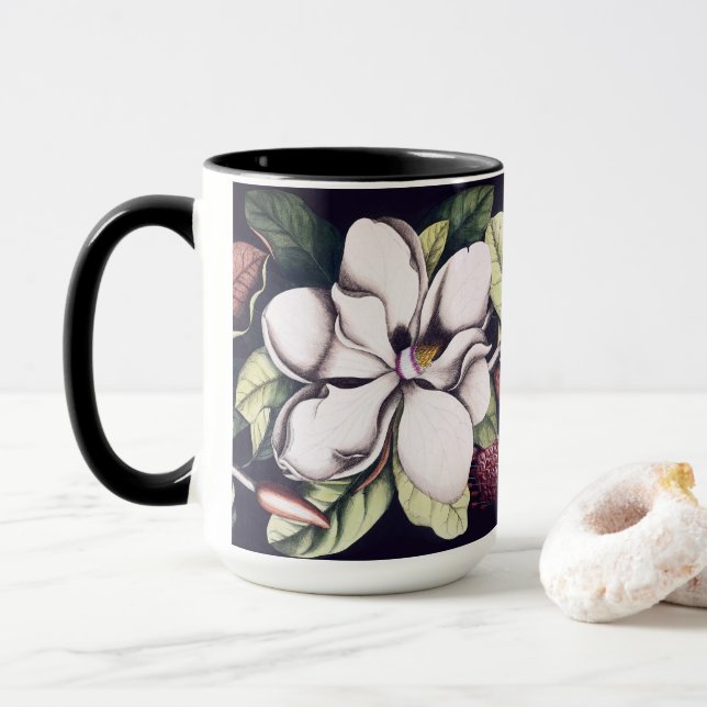 Magnolia Flower Mug (With Donut)