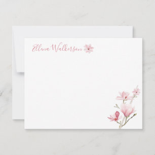 Magnolia Flower Note Card