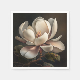 Magnolia Flower Paper Napkin