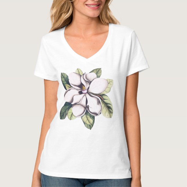 Magnolia Flower T-Shirt (Front)