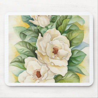 Magnolia Flower Watercolor Art - Multi Mouse Mat