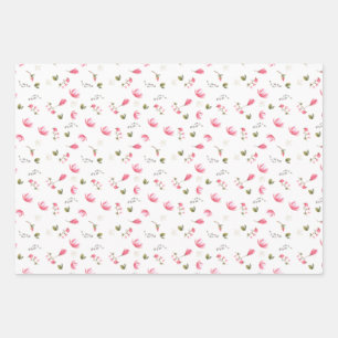 Magnolia flower wrapping paper, pink Magnolias  Paper Sheet