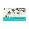 Magnolia flowers black grey turquoise floral