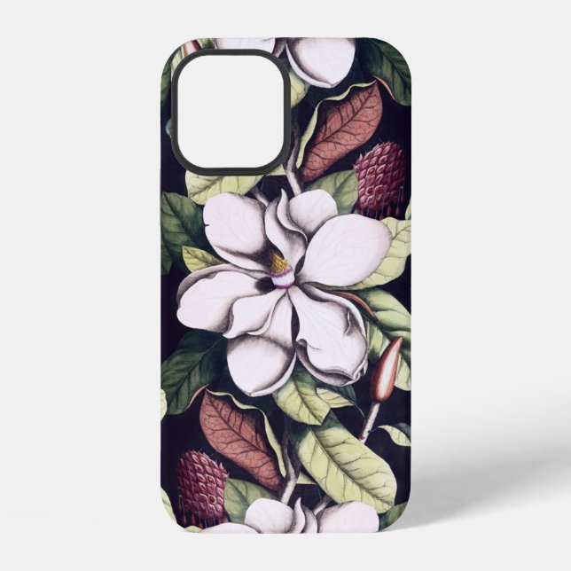 Magnolia Flowers Pattern  iPhone Case (Back)