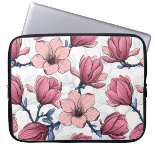 Magnolia garden 2 laptop sleeve