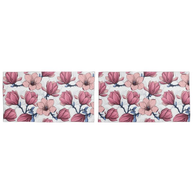 Magnolia garden 2 pillowcase (Front-Set)