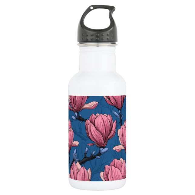 Magnolia garden 532 ml water bottle (Front)