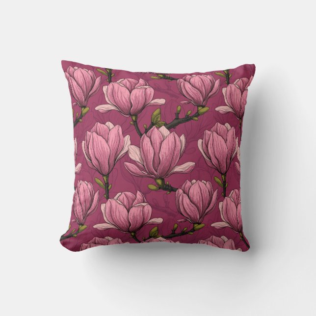 Magnolia garden cushion (Front)