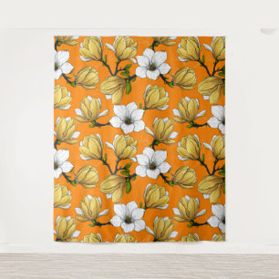 Magnolia garden in yellow tapestry