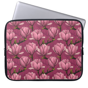 Magnolia garden laptop sleeve