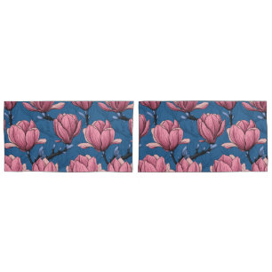 Magnolia garden pillowcase