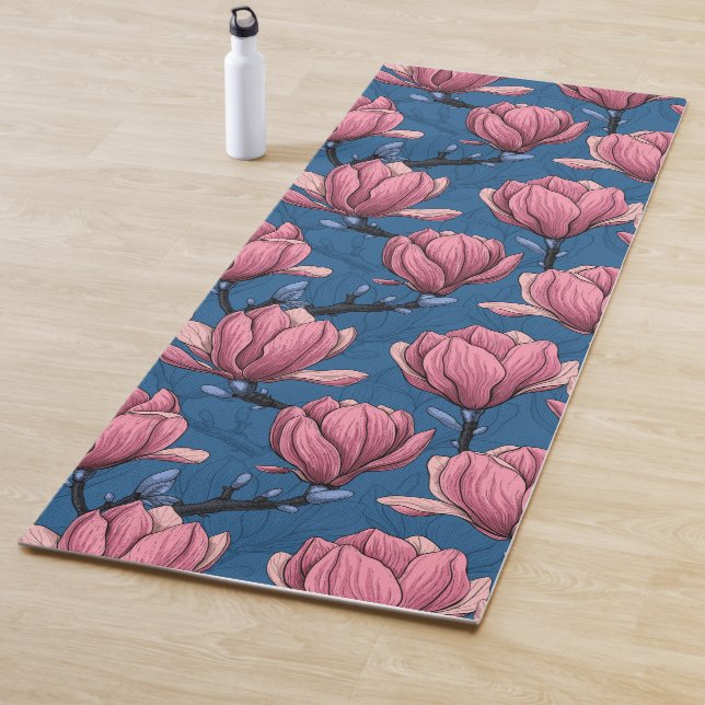Magnolia garden yoga mat (In Situ)