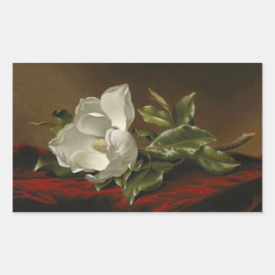 Magnolia Grandiflora by Martin J. Heade, Rectangular Sticker