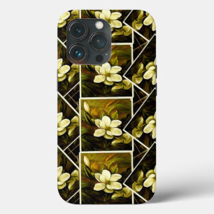 Magnolia Grandiflora Elegant Framed Mashup iPhone 13 Pro Case