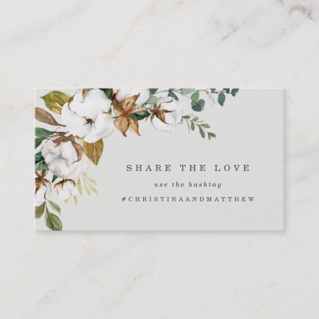 Magnolia Hashtag Card (Front)